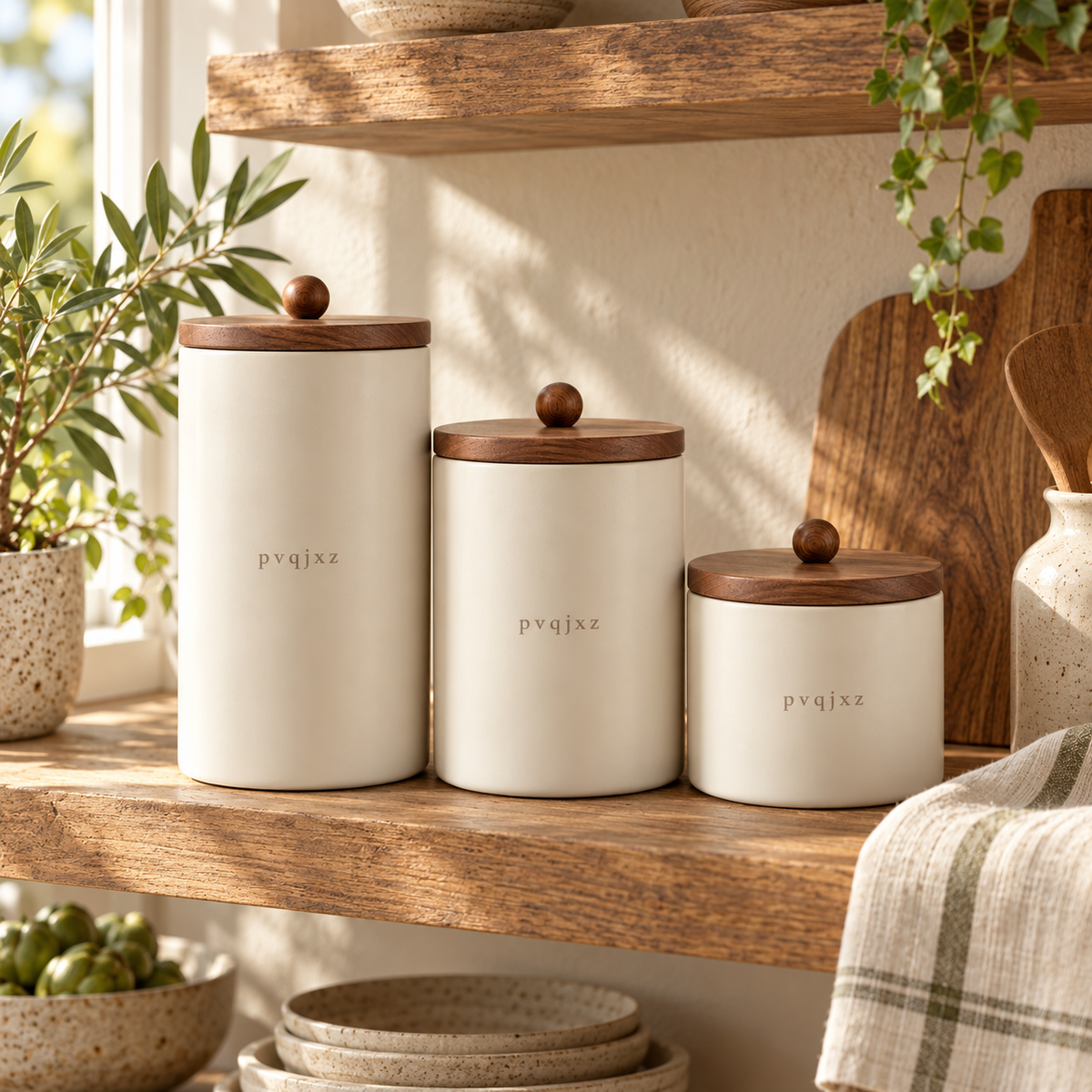 pvqjxz Cream Canister Trio