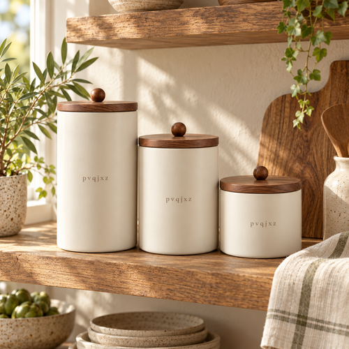 pvqjxz Cream Canister Trio