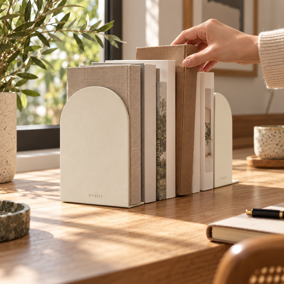 pvqjxz Arch Bookend Pair
